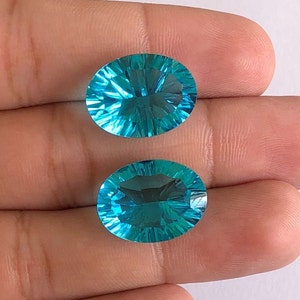 Gorgeous Top Quality Swiss Blue Topaz Gemstone, Concave Cut Swiss Blue Topaz, Concave Cut Swiss Blue Topaz Gemstone For Jewellery Making