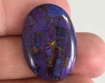 28 x 20 MM Natürliche Lila Kupfer Türkis Edelstein Lila Mohave Türkis Kupfer Oval Türkis Cabochon Edelstein für die Schmuckherstellung