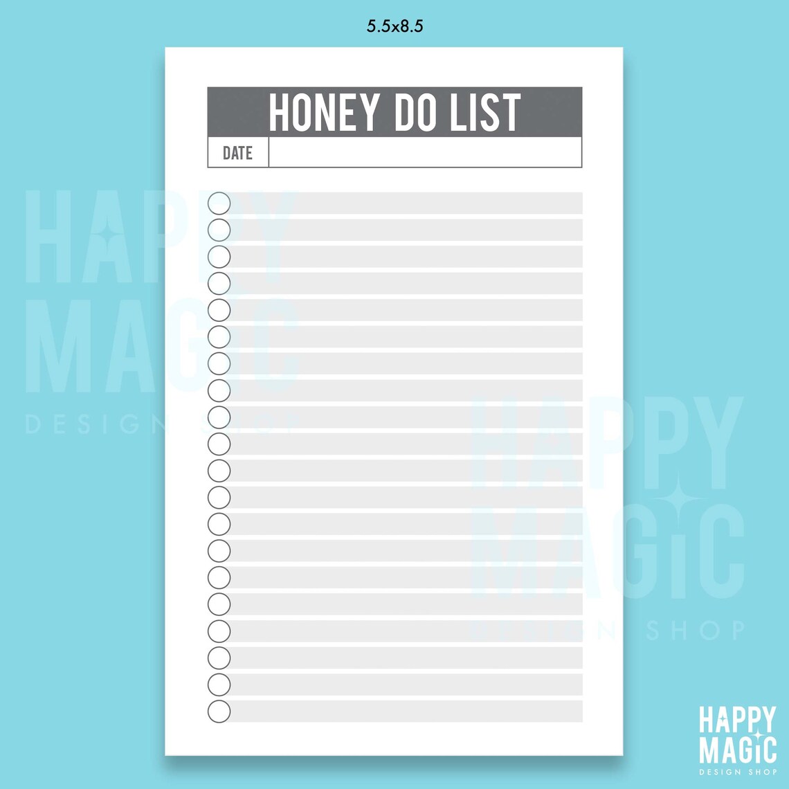 PRINTABLE Honey Do List // Digital Download // Printable Todo Etsy