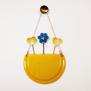 Glass Wall Vase (flowers sold separately)