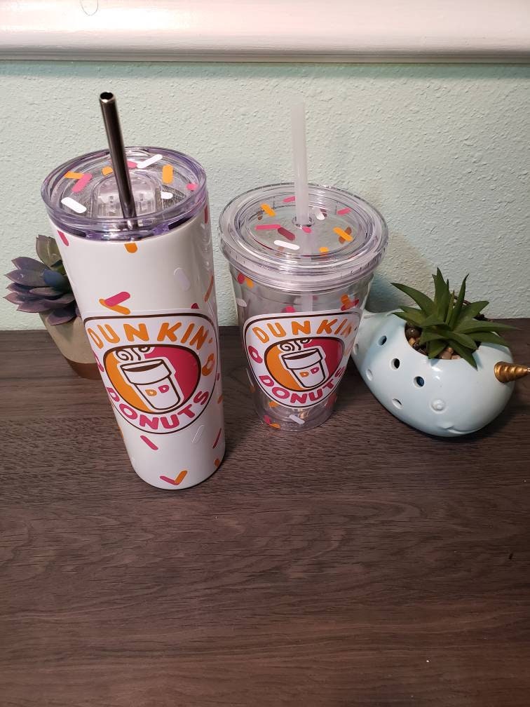 Dunkin' Donuts Reusable Iced Coffee Cup / Personalized Etsy