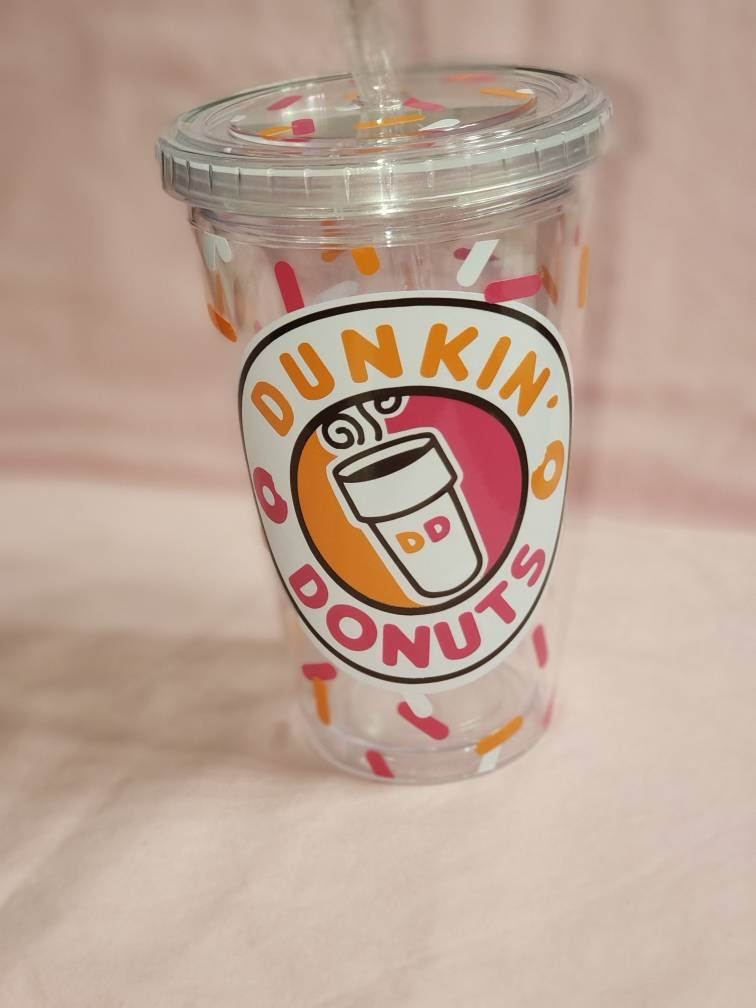 Dunkin' Donuts Reusable Iced Coffee Cup / Personalized | Etsy