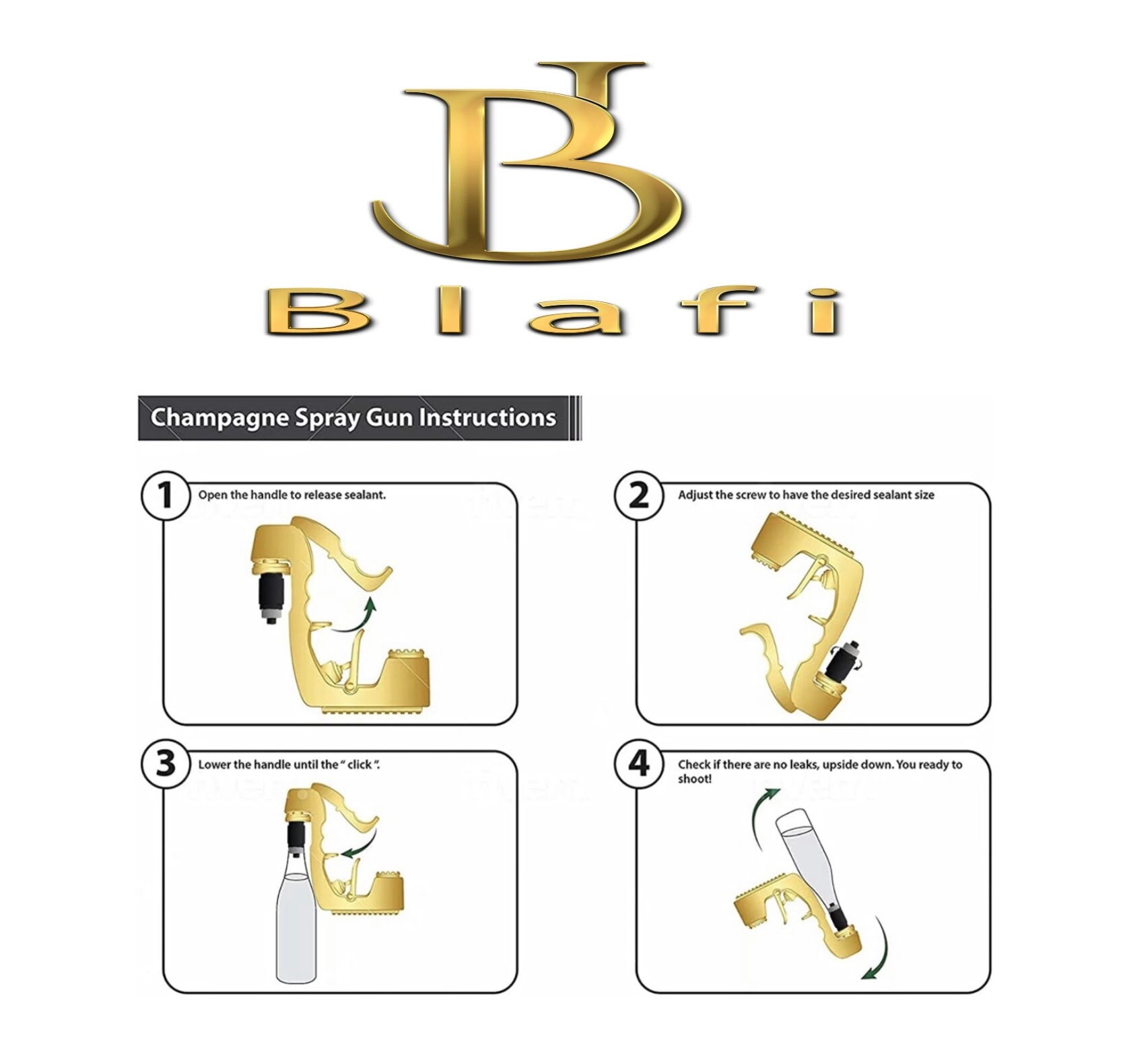 Blafi Champagne Gun Shooter, Beer Gun, Beer Gun Shooter, Tiktok Spray