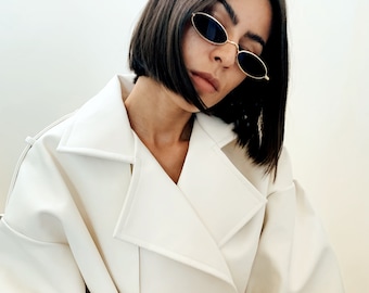 Gafas de sol retro vintage, delgadas, ovaladas y redondas para mujer, gafas de sol de metal para festivales, gafas de sol de moda para chicas, damas, verano 2022, festivales