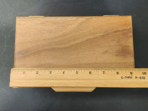 Vintage Handcrafted Blond Curly Maple and Walnut … - image 6