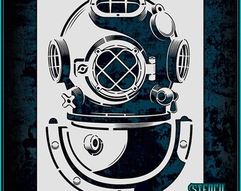 helmet stencil etsy