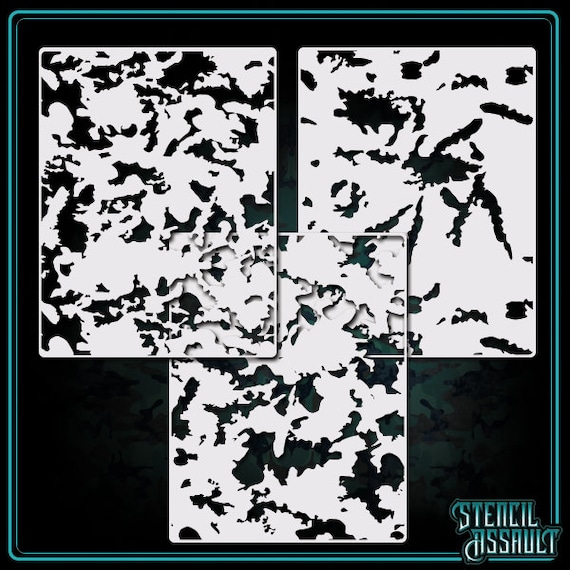 Skull Stack #6 - Airbrush Stencil Template