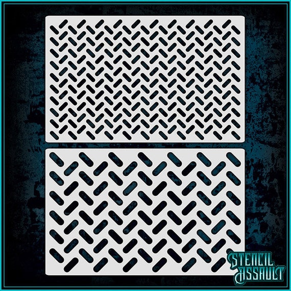 Metal Texture Set Airbrush Stencil Template - Etsy