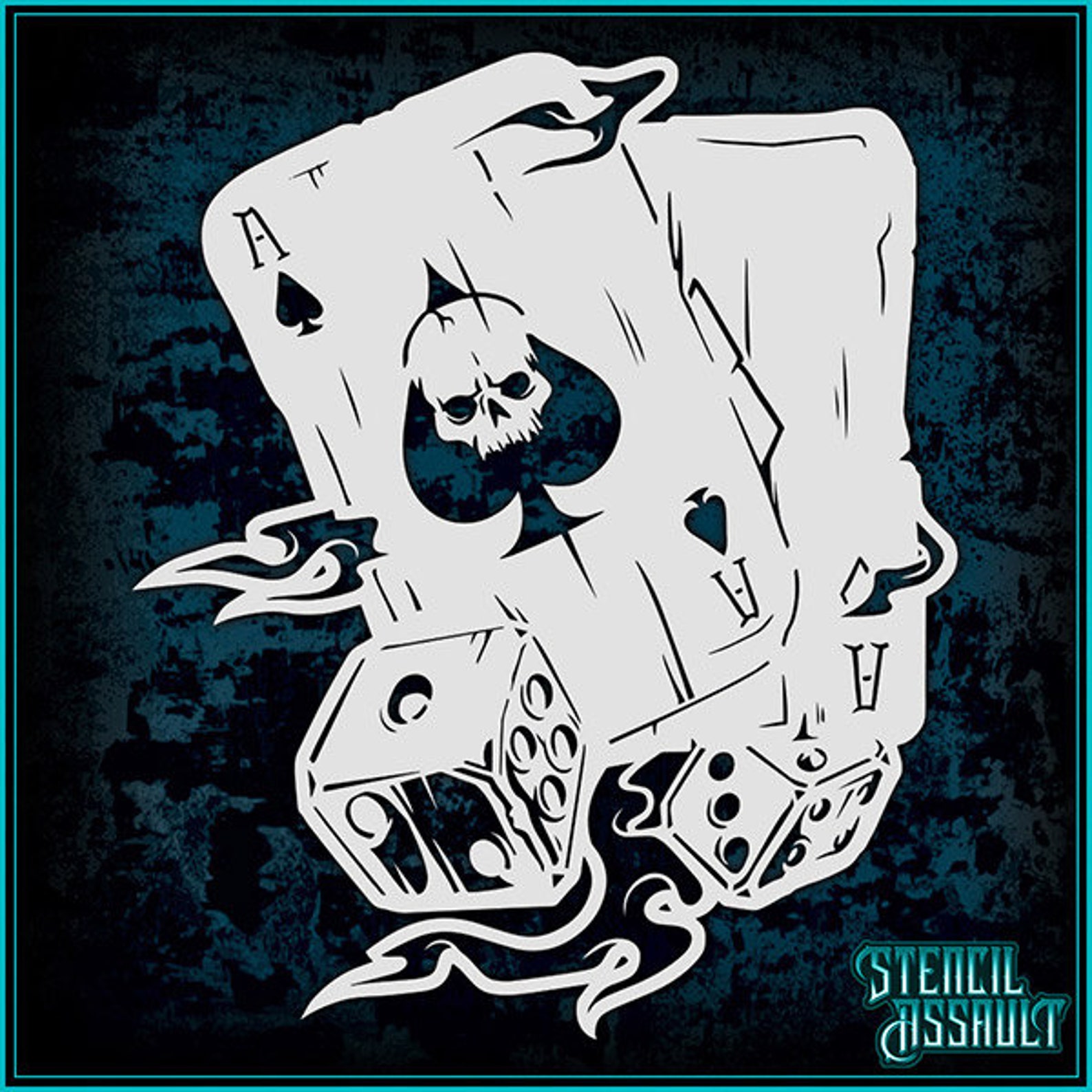 Tattoo 1 Airbrush Stencil Template Etsy
