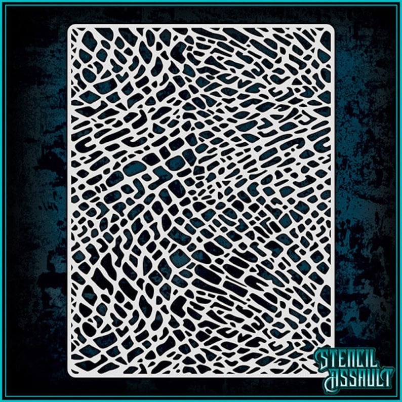 elephant skin texture durable reusable airbrush stencil