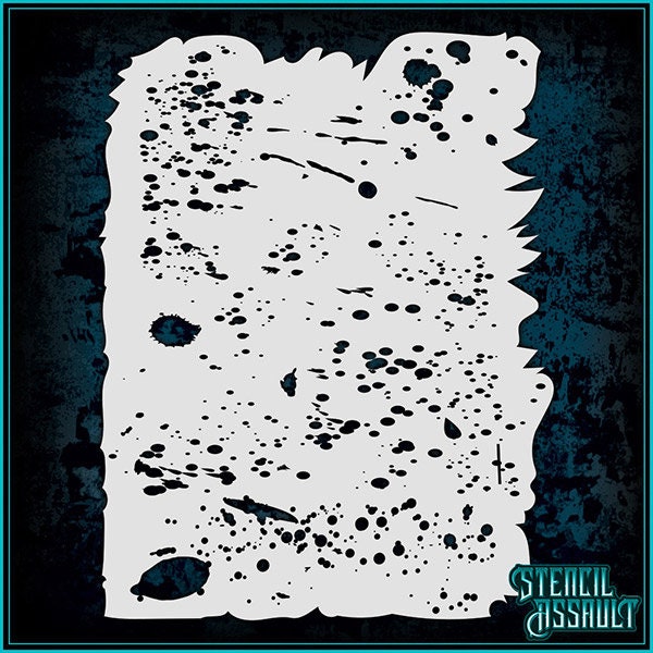 Grunge Texture #2 Airbrush Stencil Template