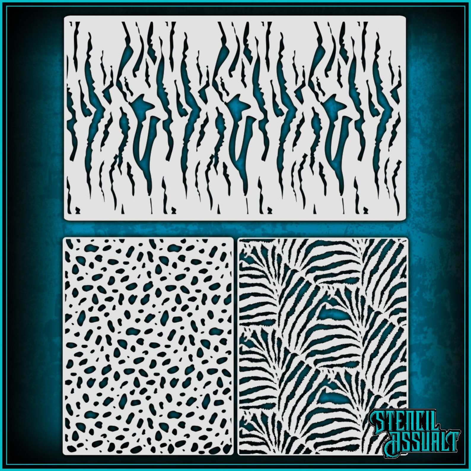 Lure Stripe pack Airbrush Lure Stencil Template Etsy