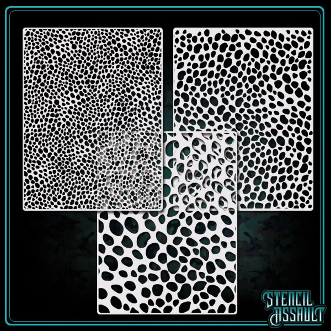 Modèle Camo Set 1 Modèle de pochoir à aérographe Etsy France