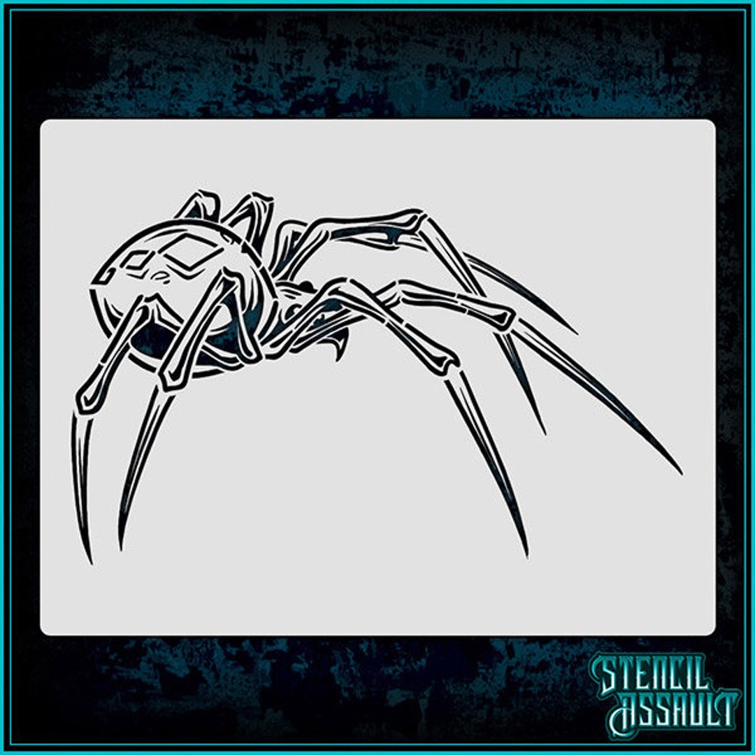 Spider 2 Airbrush Stencil Template Etsy