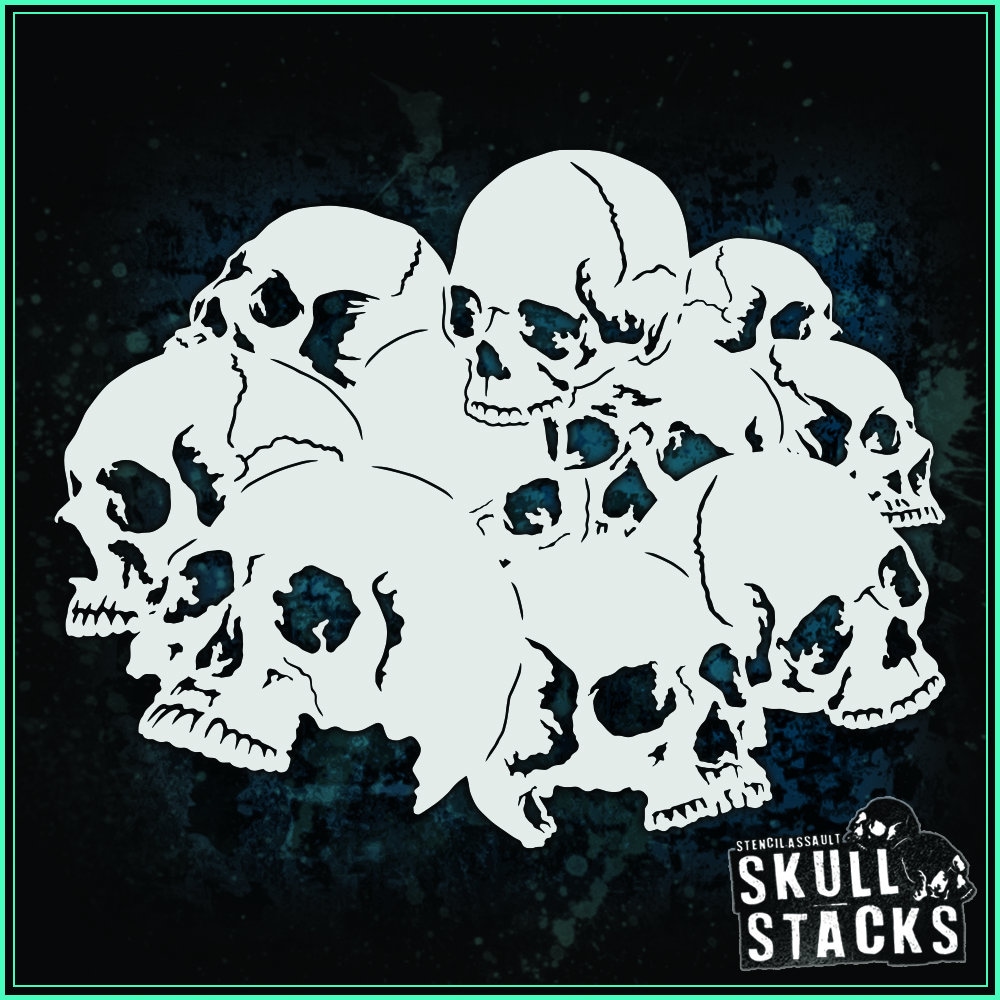 skull-stack-3-airbrush-stencil-template-etsy