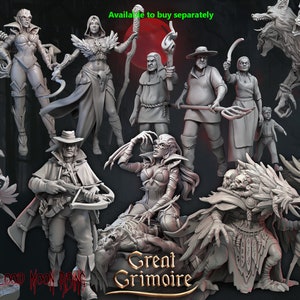 Miniature Kenku Blood Moon Shaman - Pour DnD, RPG Et Wargames - Non Peinte