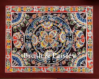 Madhubani Fishes Mithila Indian Folk Art Original Painting Printable Digital Download Fine Art Wall Décor