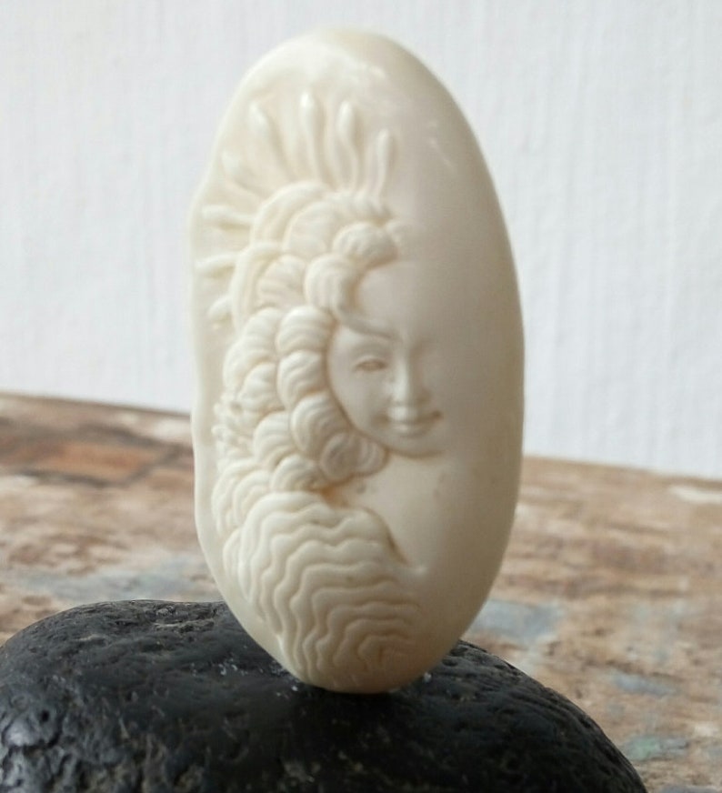 Neckalce Pendant E370 Carving Recycle Jewelry Making Native American Beautiful Carving Buffalo Bone
