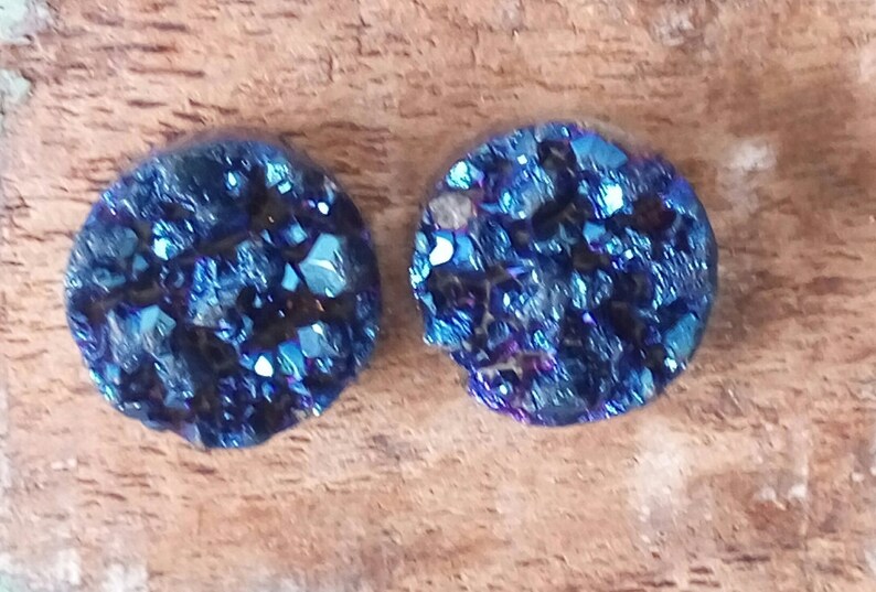 Druzy Gemstone Blue Color Silver Wrap Necklace E382 Pendant Set Tutorials Bead Jewelry Making