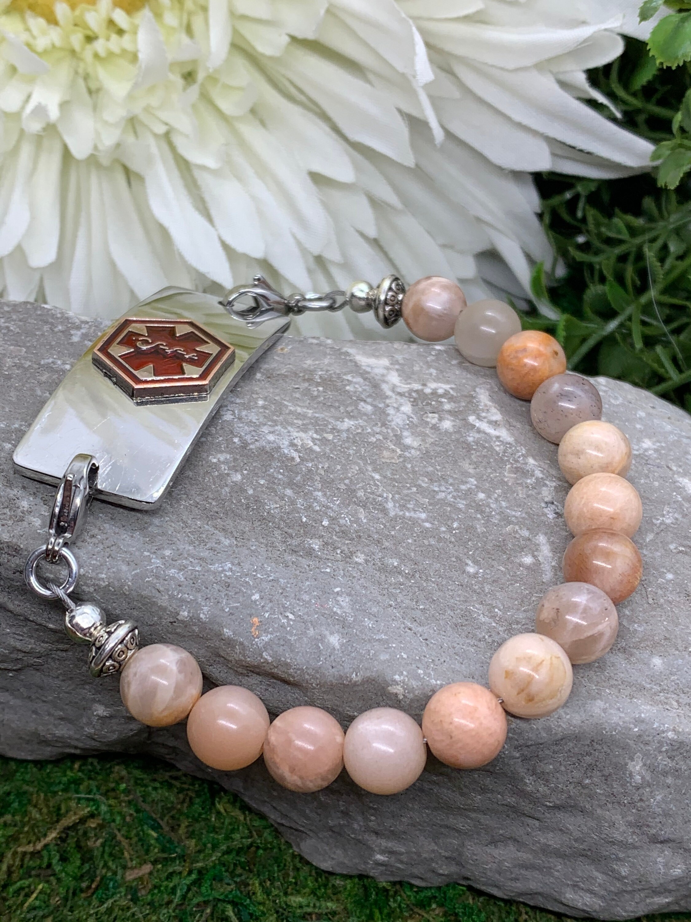 Medical ID Bracelet Medical Alert for Women Beaded Medical Etsy Canada