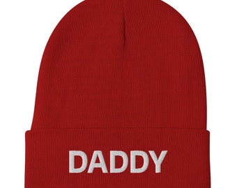 Papa bestickte Beanie