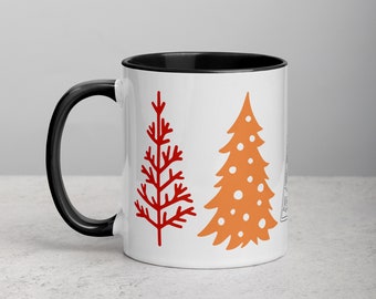 Weihnachtsbaum | Tasse mit Farbiger Innenseite