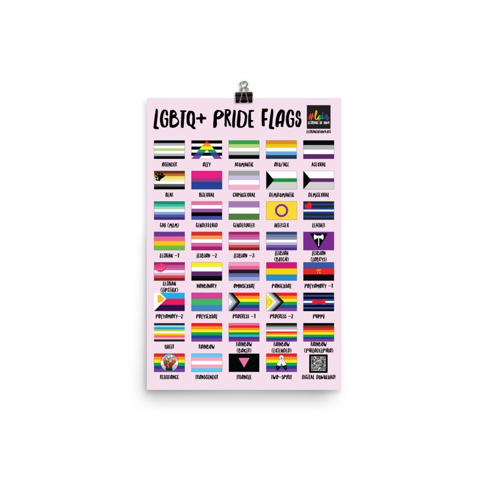 Stolz Flagge Poster gedruckt 12x18, 24x36