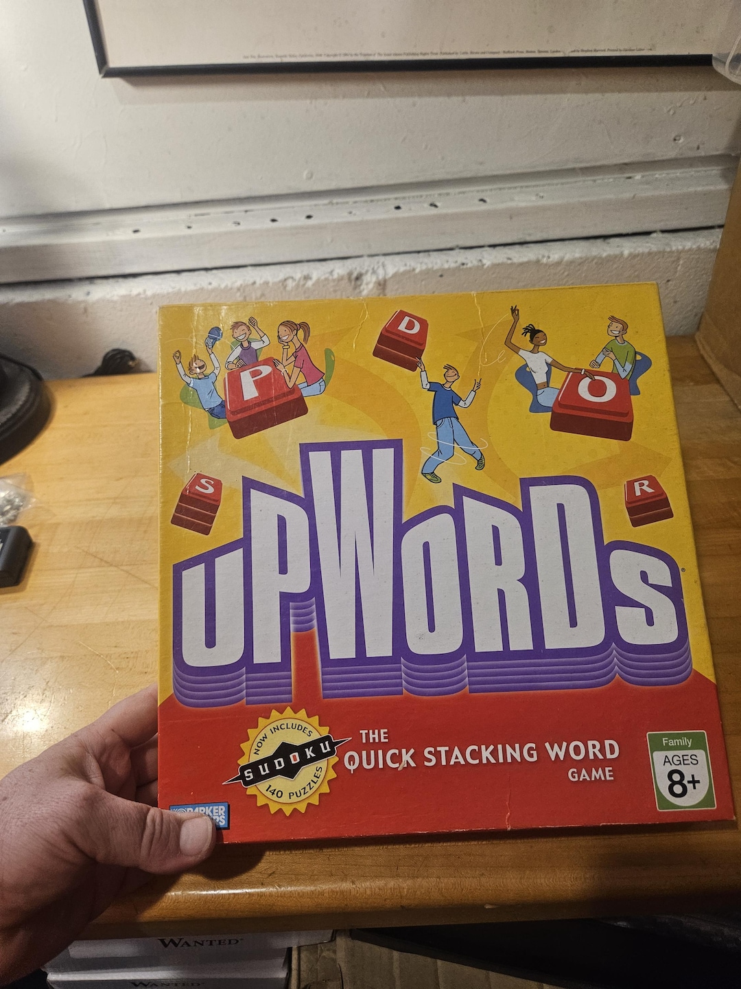 Upwords 2006 Quick Stacking Word Game Parker Brothers Family Board Game ...