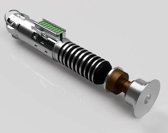 Luke Skywalker v3 Shared Stunt Lightsaber Hilt 3D Printable Files