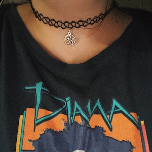 Tattoo Choker with Pentacle Charm