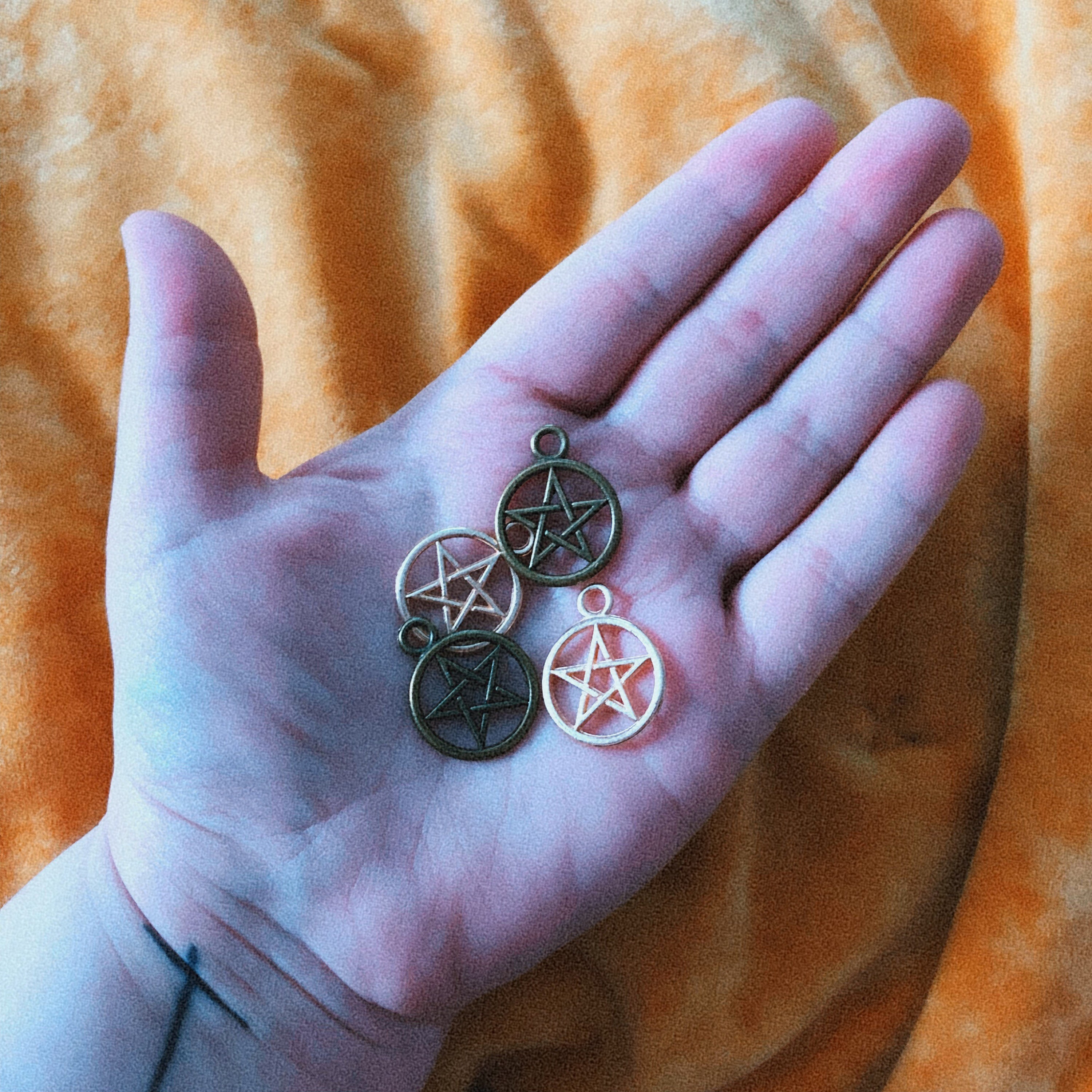 Pentacle Charm free Shipping Etsy