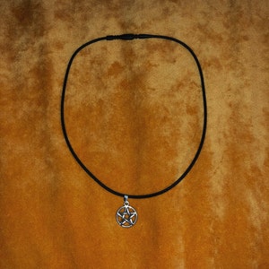 Stretchy Choker with Pentacle Charm