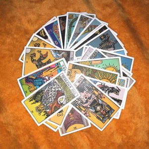 Adesivos de cartas de tarô Rider-Waite