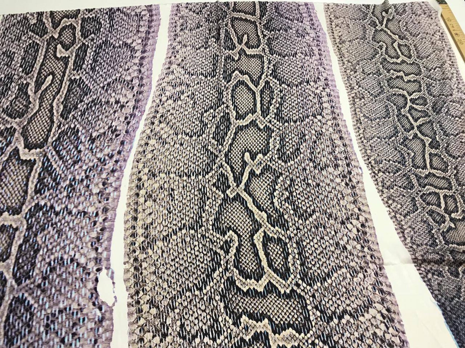 Snakeskin silk fabric/haute couture fabric/purple snake silk | Etsy