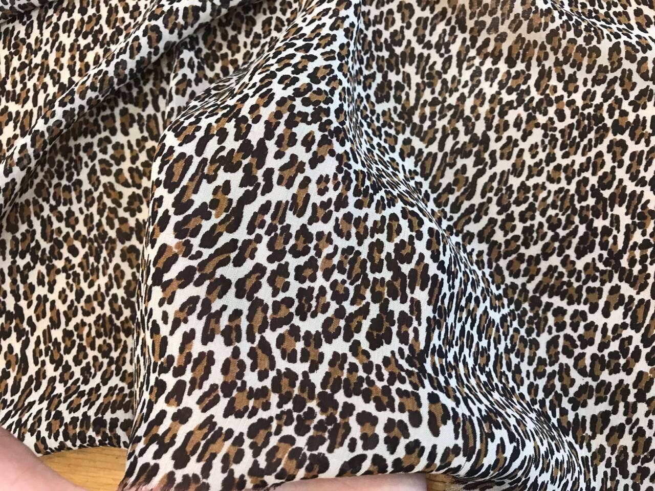 Leopard print fabric/haute couture fabric/small spot fabric Etsy