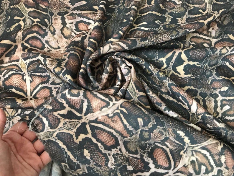 Python Wool Fabric/haute Couture Fabric/snakeskin | Etsy
