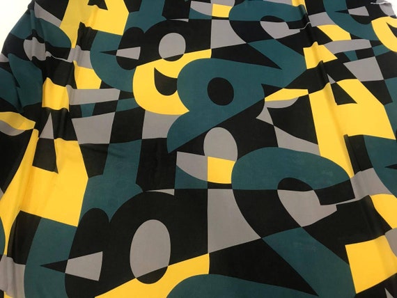 2774-99 Letters /& Numbers on Black sold by the 1//2 yard Studio E Fabrics