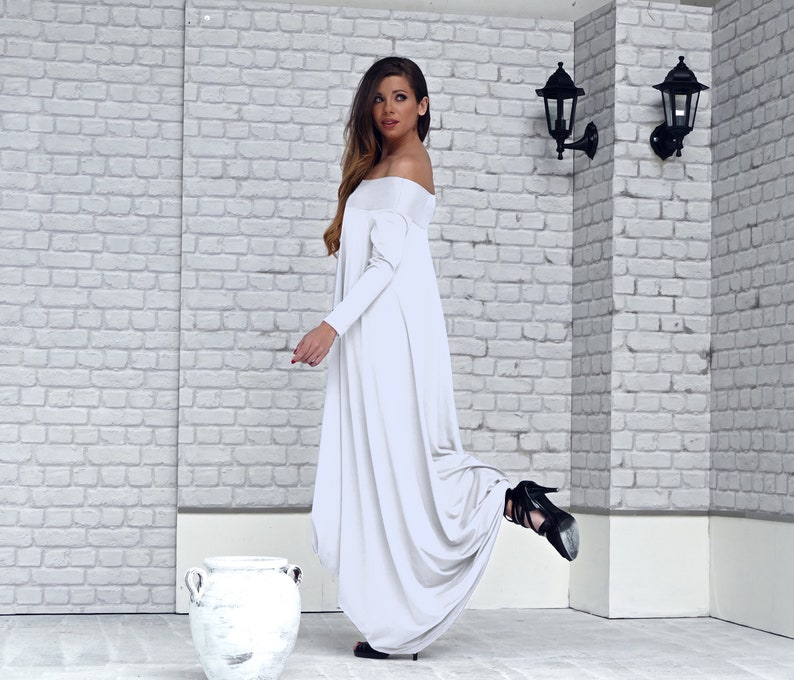 Asymmetrical Simple Wedding Dress