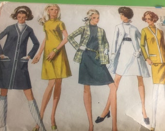 Little Girls Pants and Unlined Jacket Simplicity 7991 Vintage Sewing Pattern Size 3-4 Breast 22-23 UNCUT