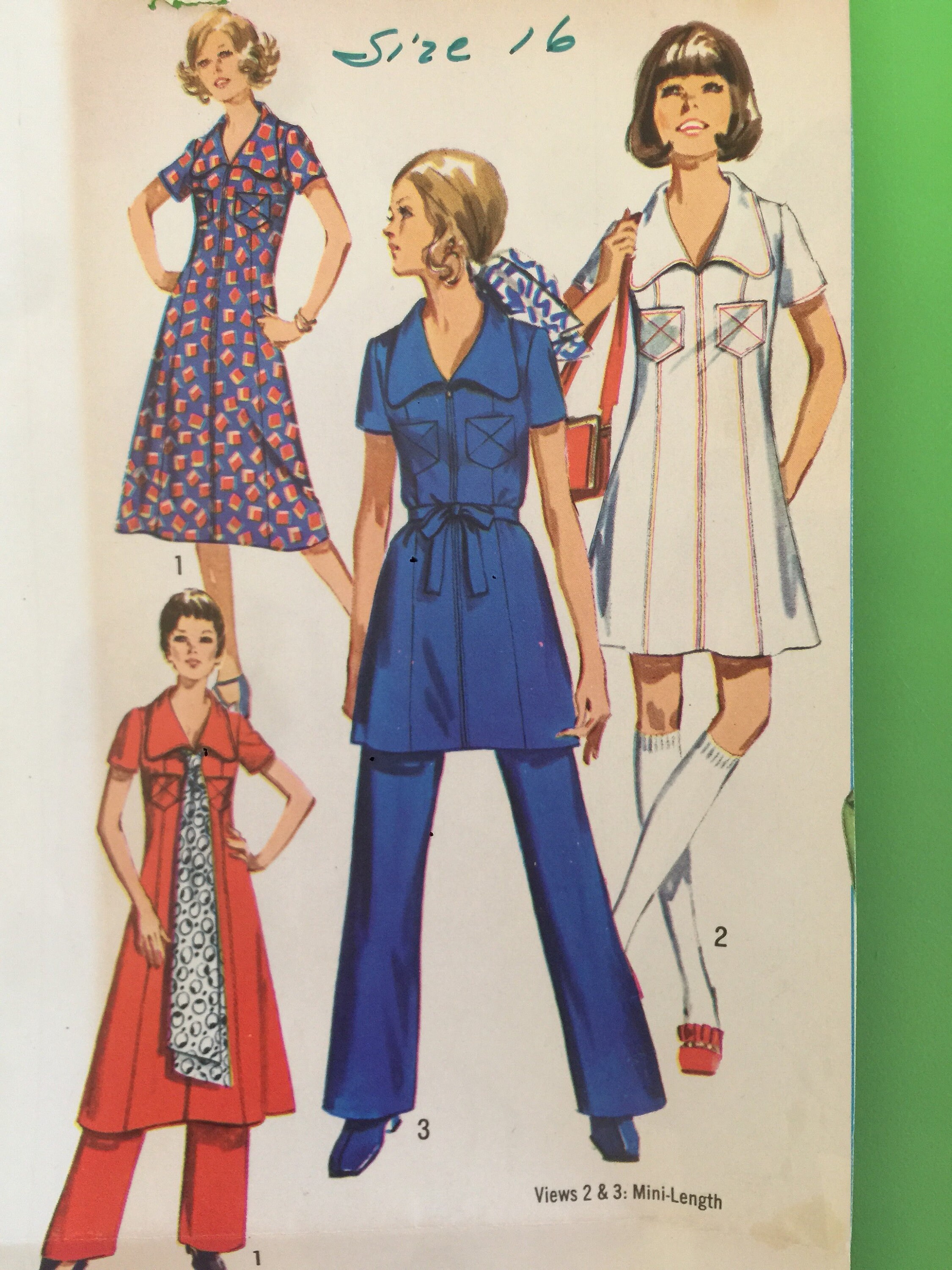 1970 Vintage Simplicity Uncut Sewing Pattern 8707 Retro Etsy Canada