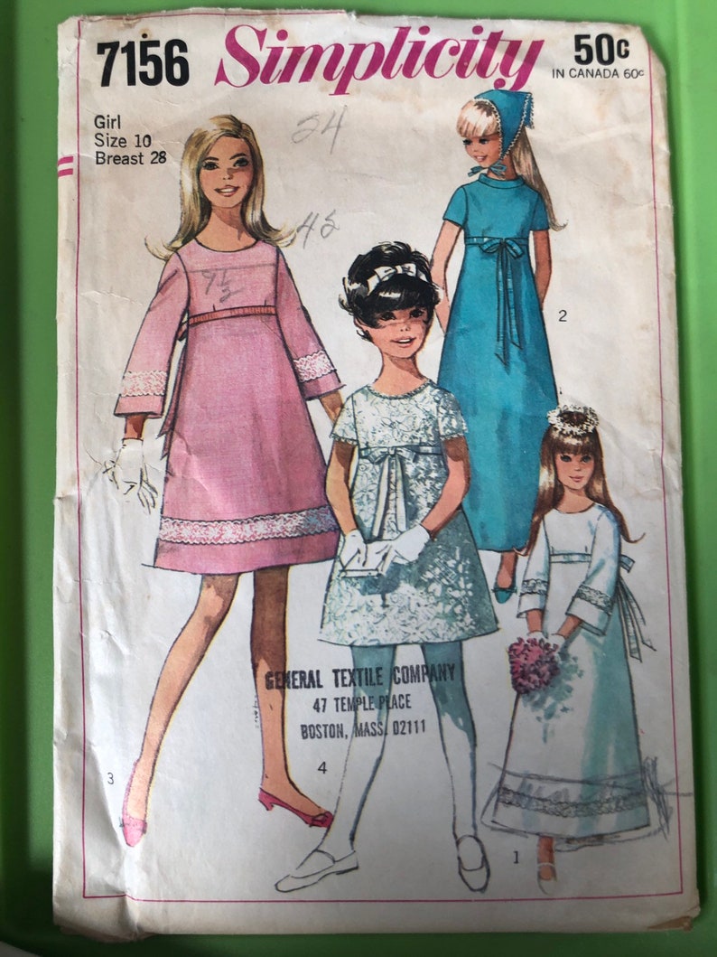 Simplicity Sewing Patterns Size Chart