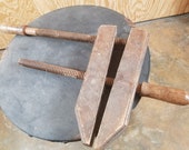 Vintage Wooden Clamp, All wooden vice even the hand screw
