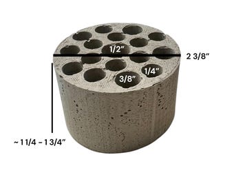 Núcleo de cemento para plantar: soporte seguro para tallos de plantas artificiales, flores artificiales y arreglos caseros.