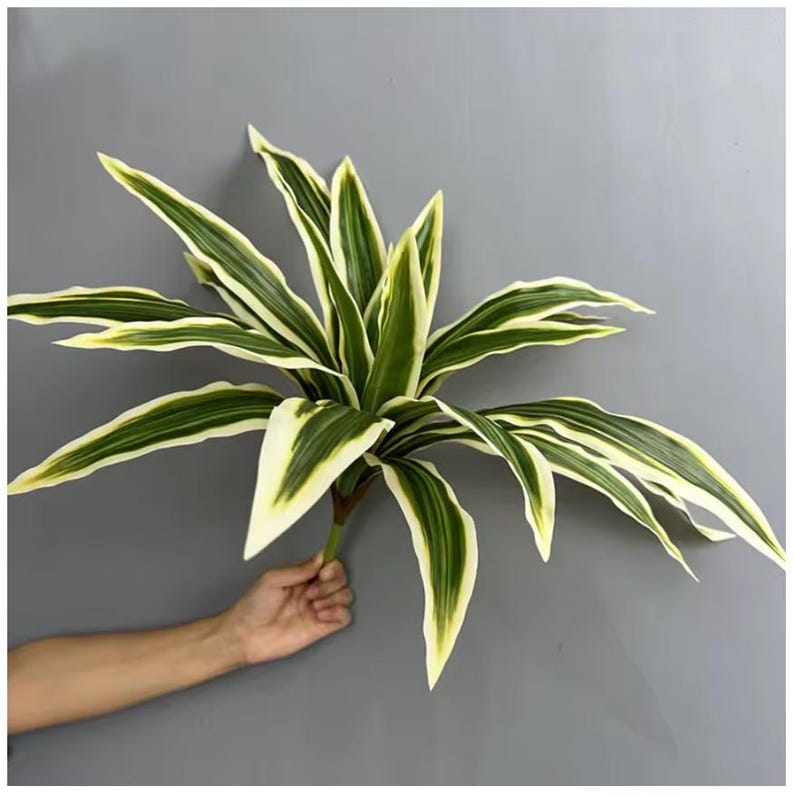 Planta artificial Brazilian Beauty Tequila de 20 hojas para jardín. imagen 4