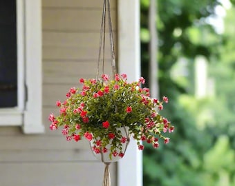 Artificial Red Eucalyptus Plant for Garden Landscaping