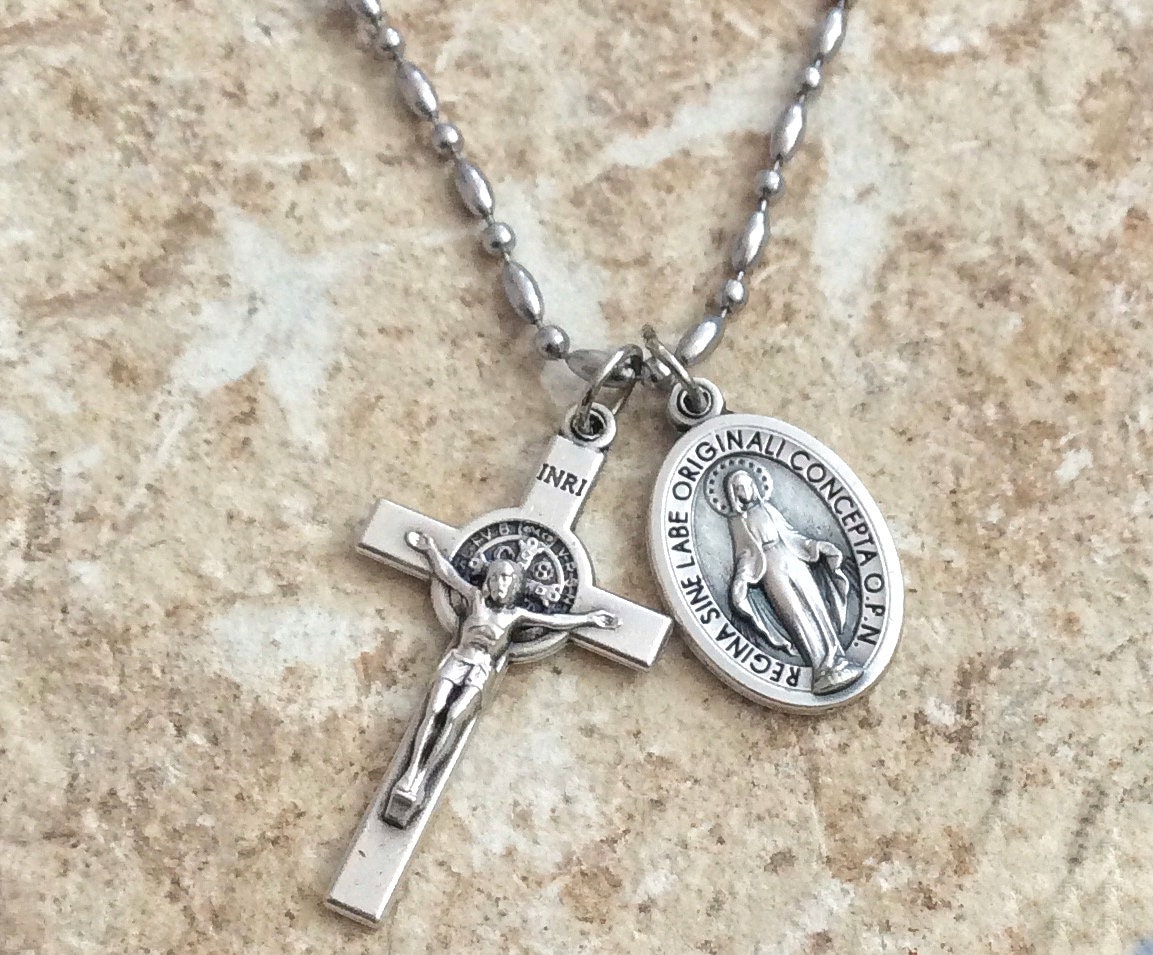 Amazon.com: 3 Sets x Pure 24K Gold Large Hollow Cross Crucifix Miraculous  Mary Medal Centerpieces findings Rosary Jewelry making Pendant Necklace  Valentine Birthday Mother Gift Plated 1 Micron thickness : Clothing, Shoes