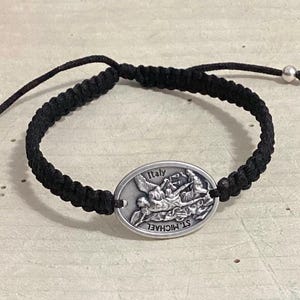 St Michael Archangel bracelet, Guardian Angel, Saint Michael, protection bracelet, Patron Saint, Catholic Adjustable Bracelet,