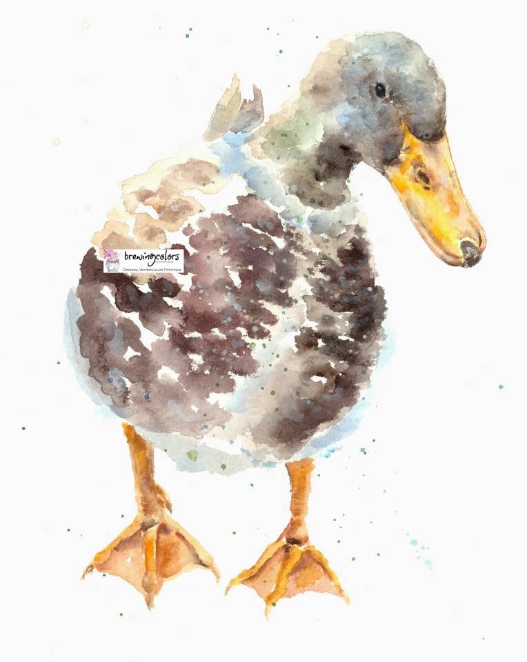 DUCK ART PRINT Watercolor Duck, Duck Painting, Duck Nursery Art, Duck Art,  Farmhouse Art, Duckling Painting, Duck Picture, Duck Nursery -  UK