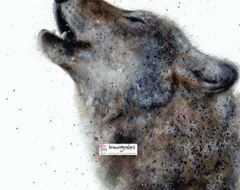 WOLF ART PRINTS - watercolor wolf, woodland decor, farmhouse decor, timberwolf, wolf art, wildlife, wolf painting, wolf print, animal art