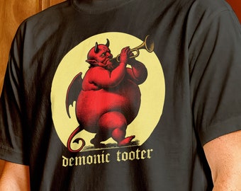 Demonic Tooter Shirt | Funny MTG Shirt | Magic the Gathering Pun Shirt | Demon Tutor Shirt | Unisex Gamer Shirt | Board Game Gift